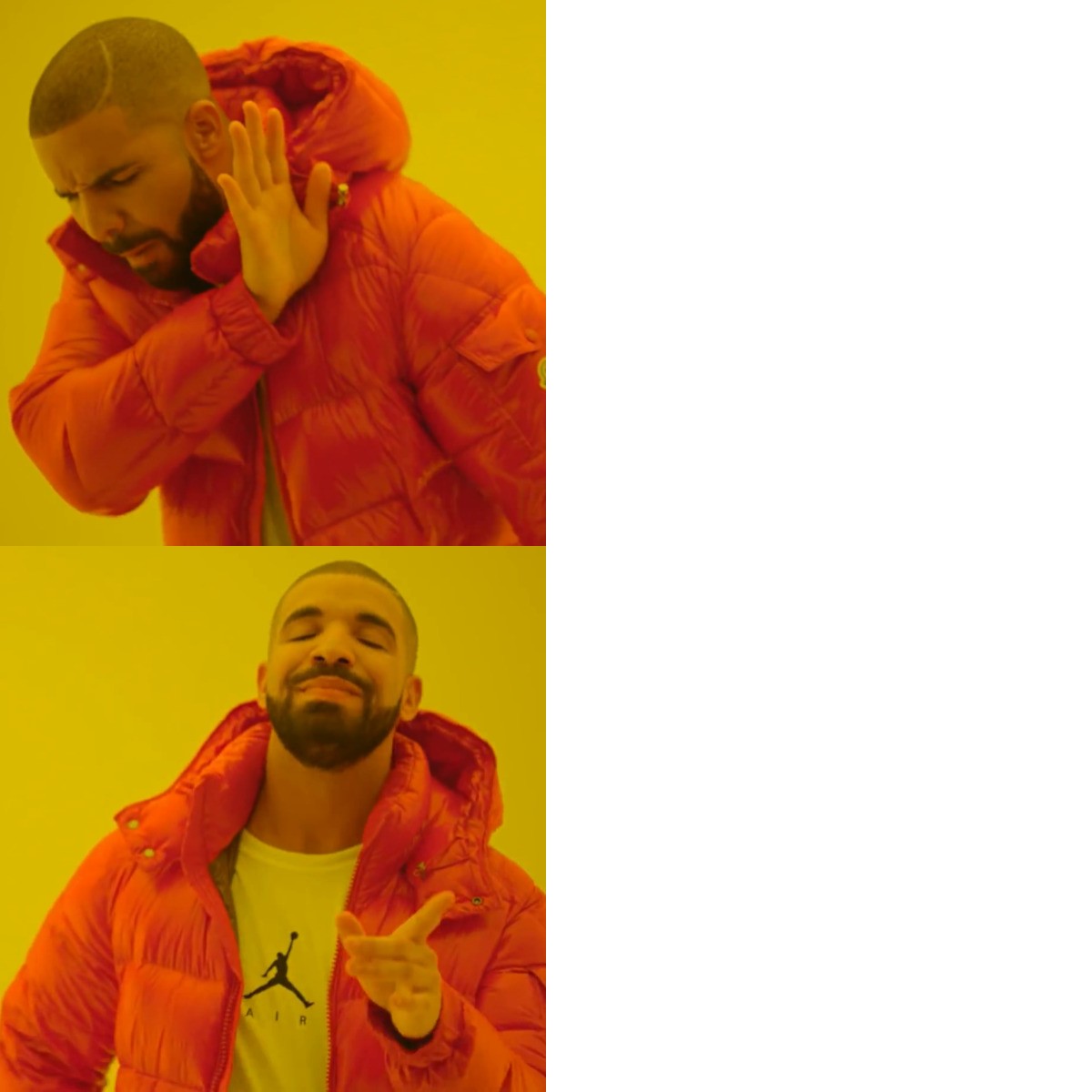 Drake Hotline Bling meme about LSKD