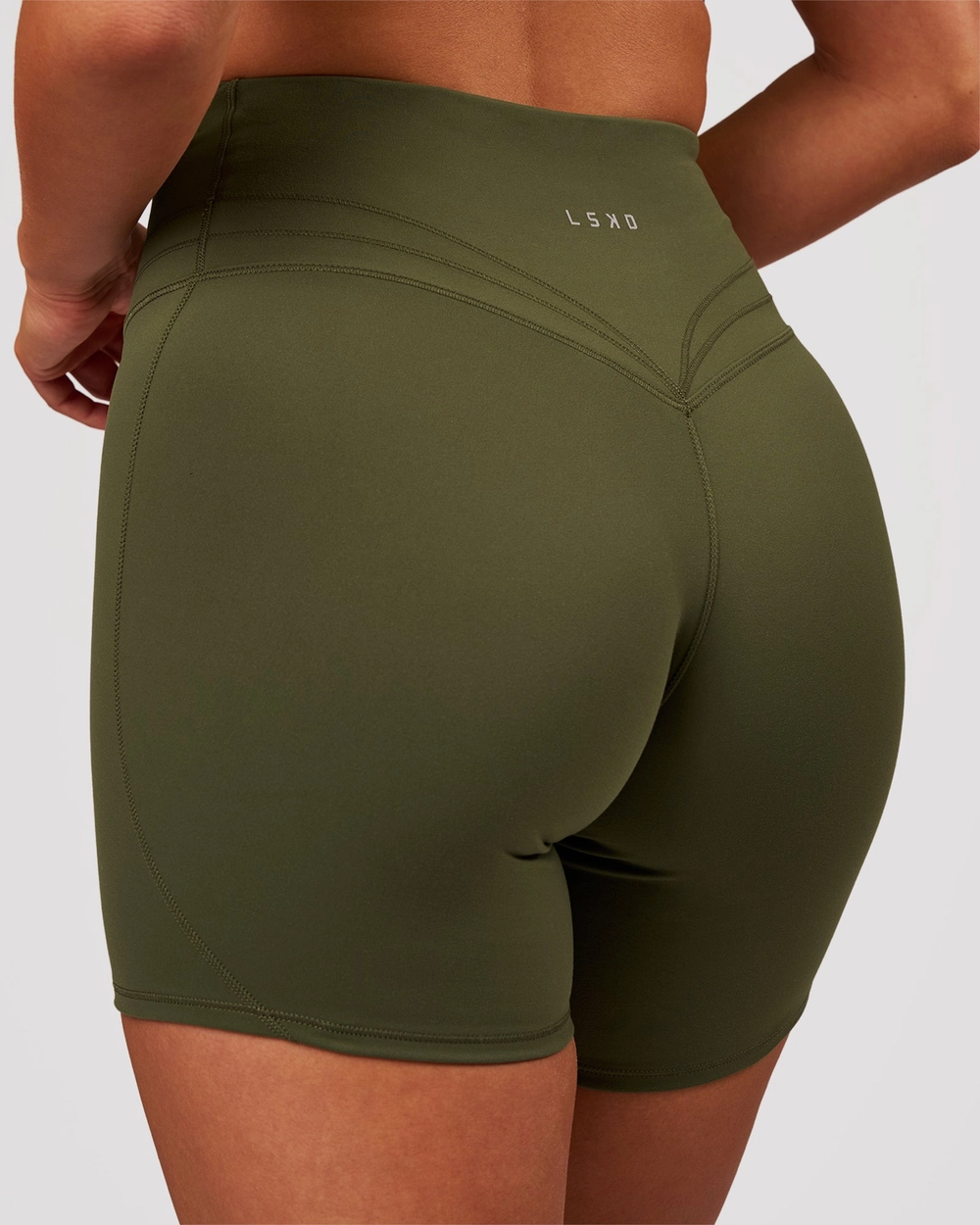 Luxe V-Contour High-Rise 6" Short - Pure Olive